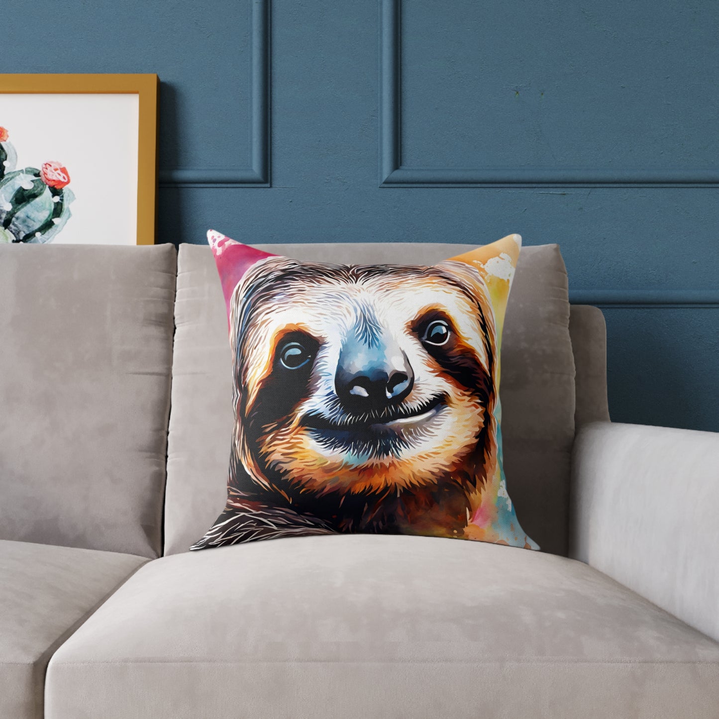 Sloth 02 Poly Pillow - Natures Beauty Design