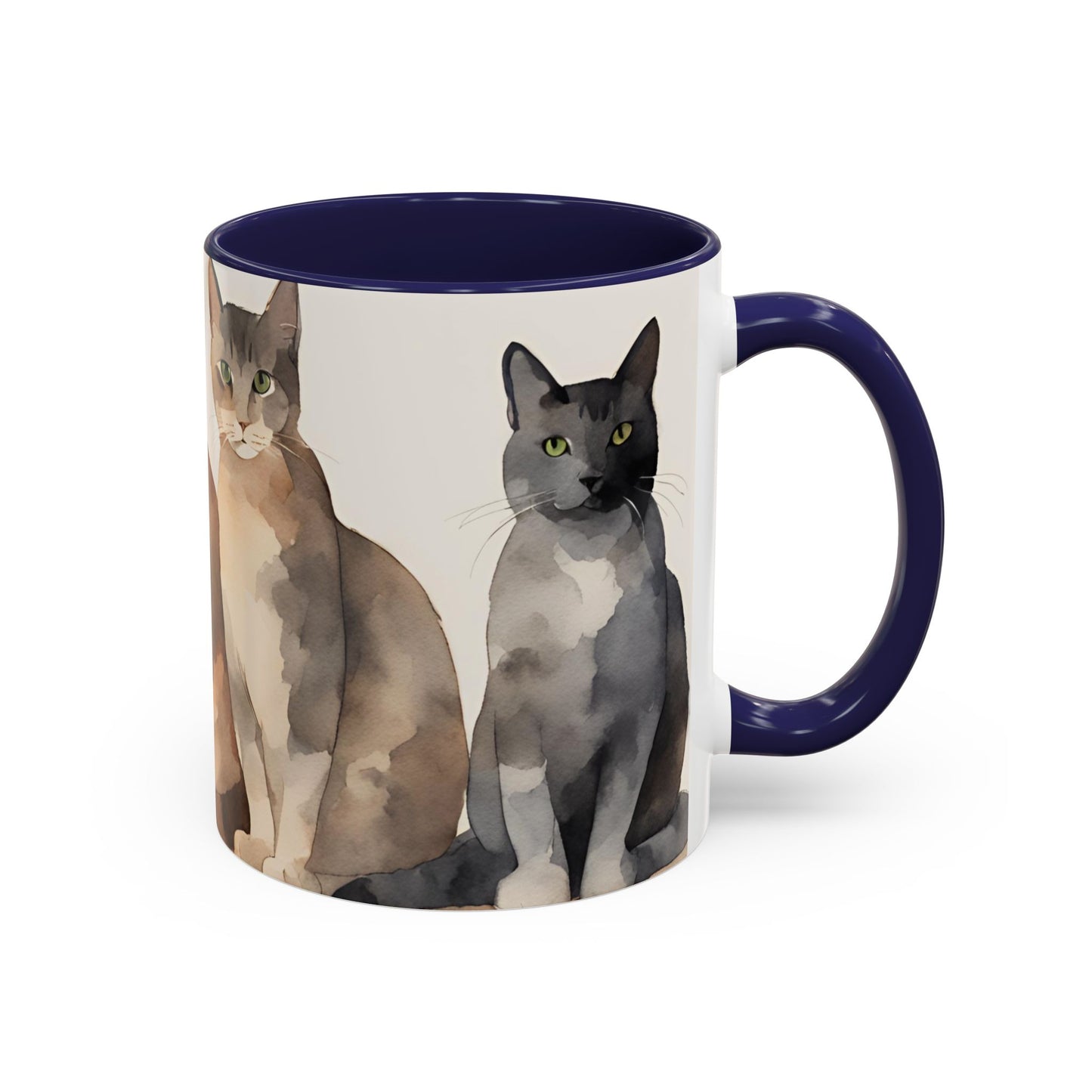 Kitties in a Row 4 Accent Mug 11oz