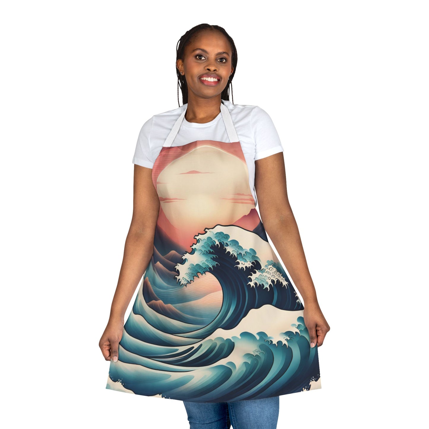 Waves 2 Apron, 5 Color Straps (AOP)