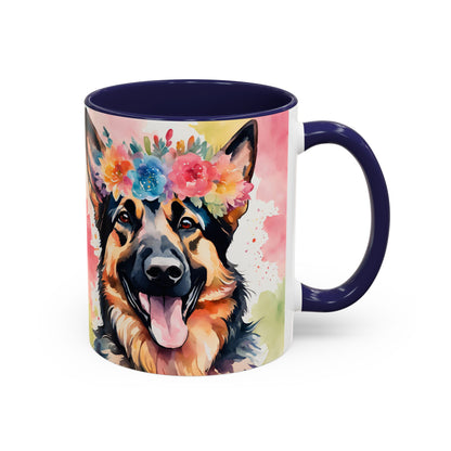 German Shepherd 03 Accent Coffee Mug - Dog Lover Gift