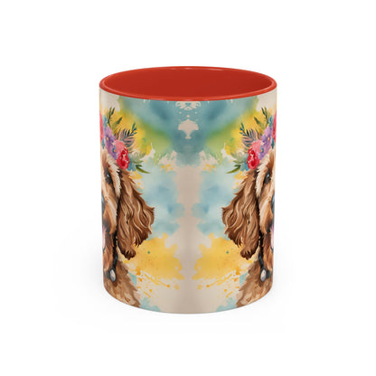 Cockapoo 04 Accent Coffee Mug - Dog Lover Gift