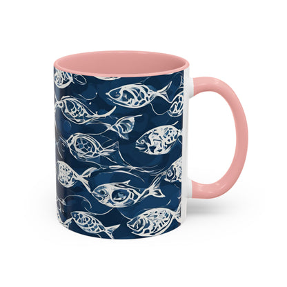Fish 04 Accent Coffee Mug (11oz)