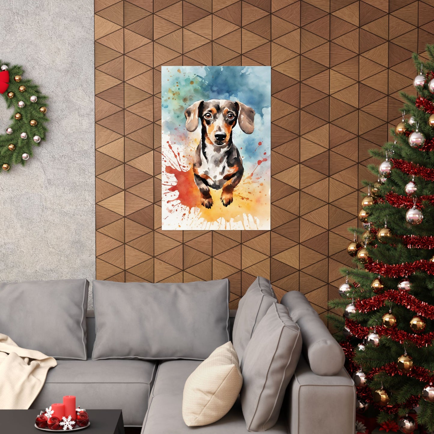 Dogs Dachshund 07 Matte Vertical Poster