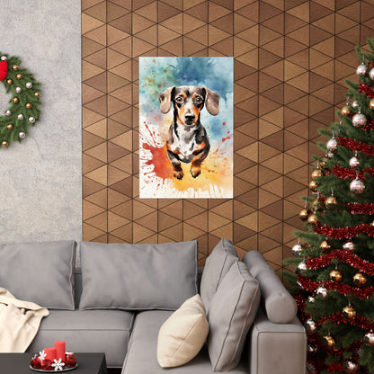 Dogs Dachshund 07 Matte Vertical Poster