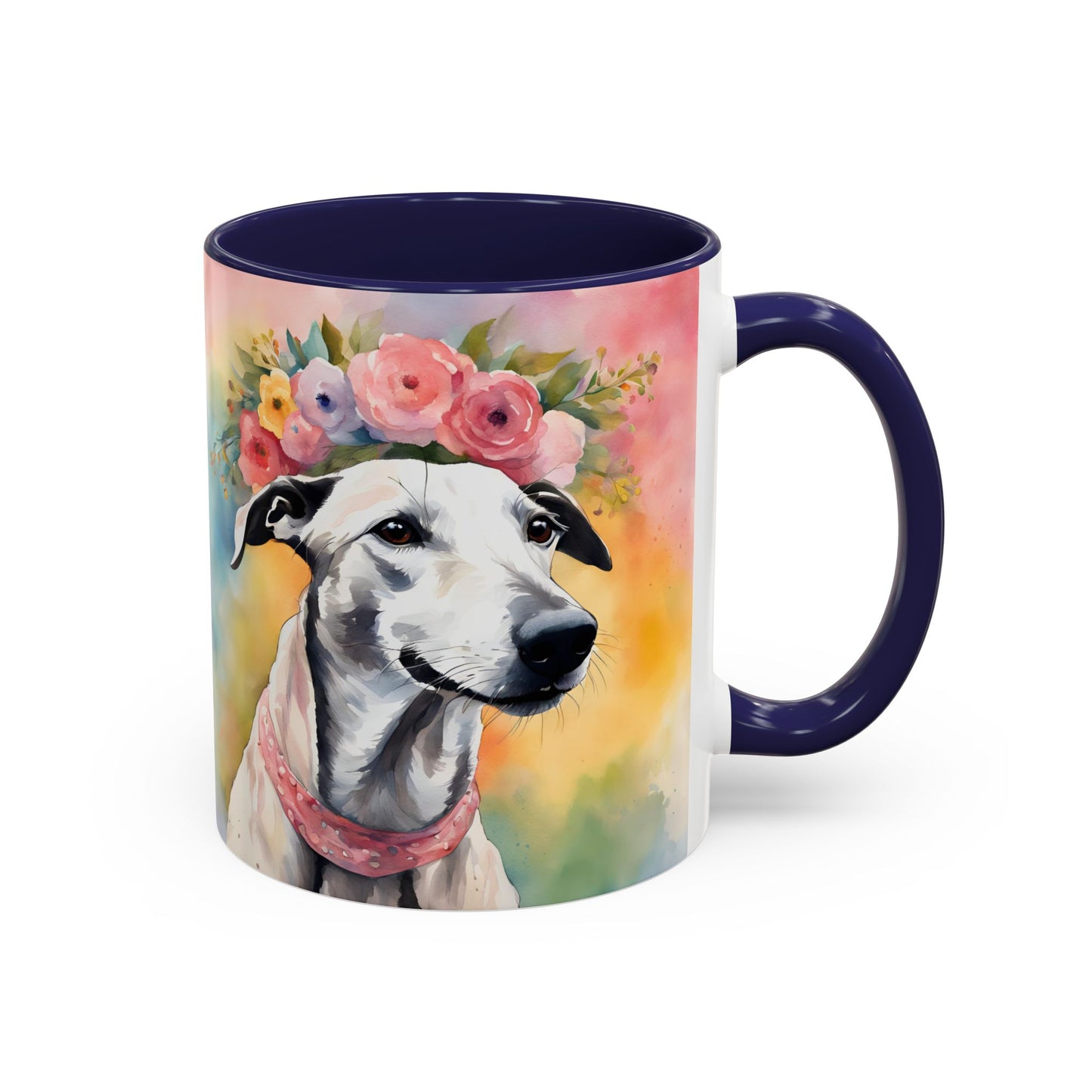 Greyhound 02 Accent Coffee Mug - Dog Lover Gift