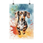 Dogs Dachshund 07 Matte Vertical Poster