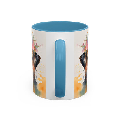 Border Terrier 03 Accent Coffee Mug - Dog Lover Gift