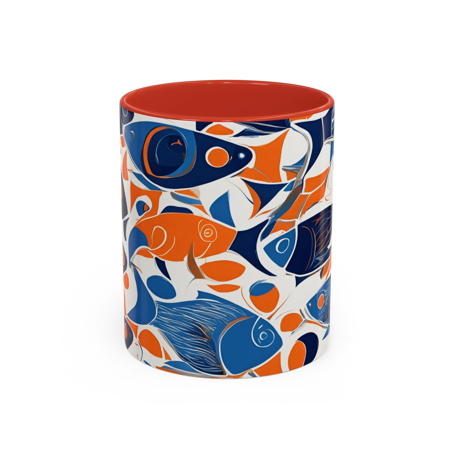 Orange Fish 06 Accent Coffee Mug (11oz)