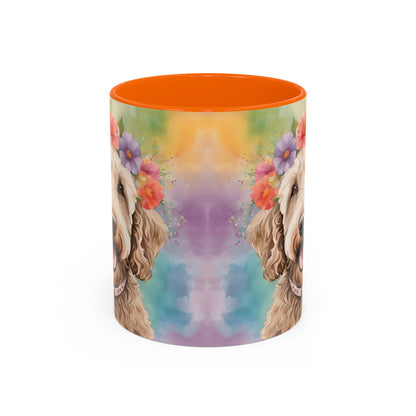 Labradoodle 01 Accent Coffee Mug - Dog Lover Gift