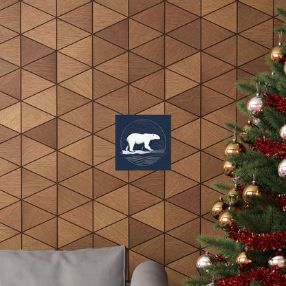Lone Collection Polar Bear 11 Matte Square Posters