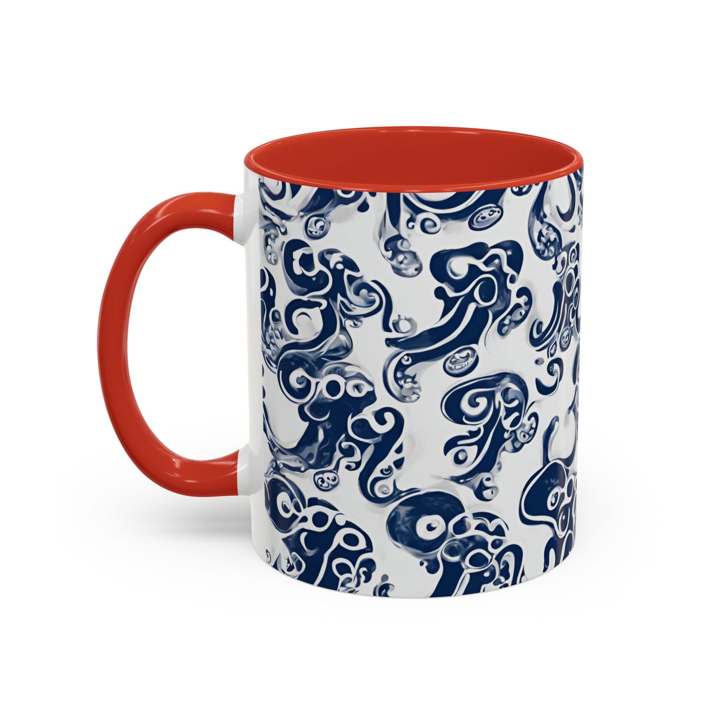Octopus 2 Accent Coffee Mug (11oz)