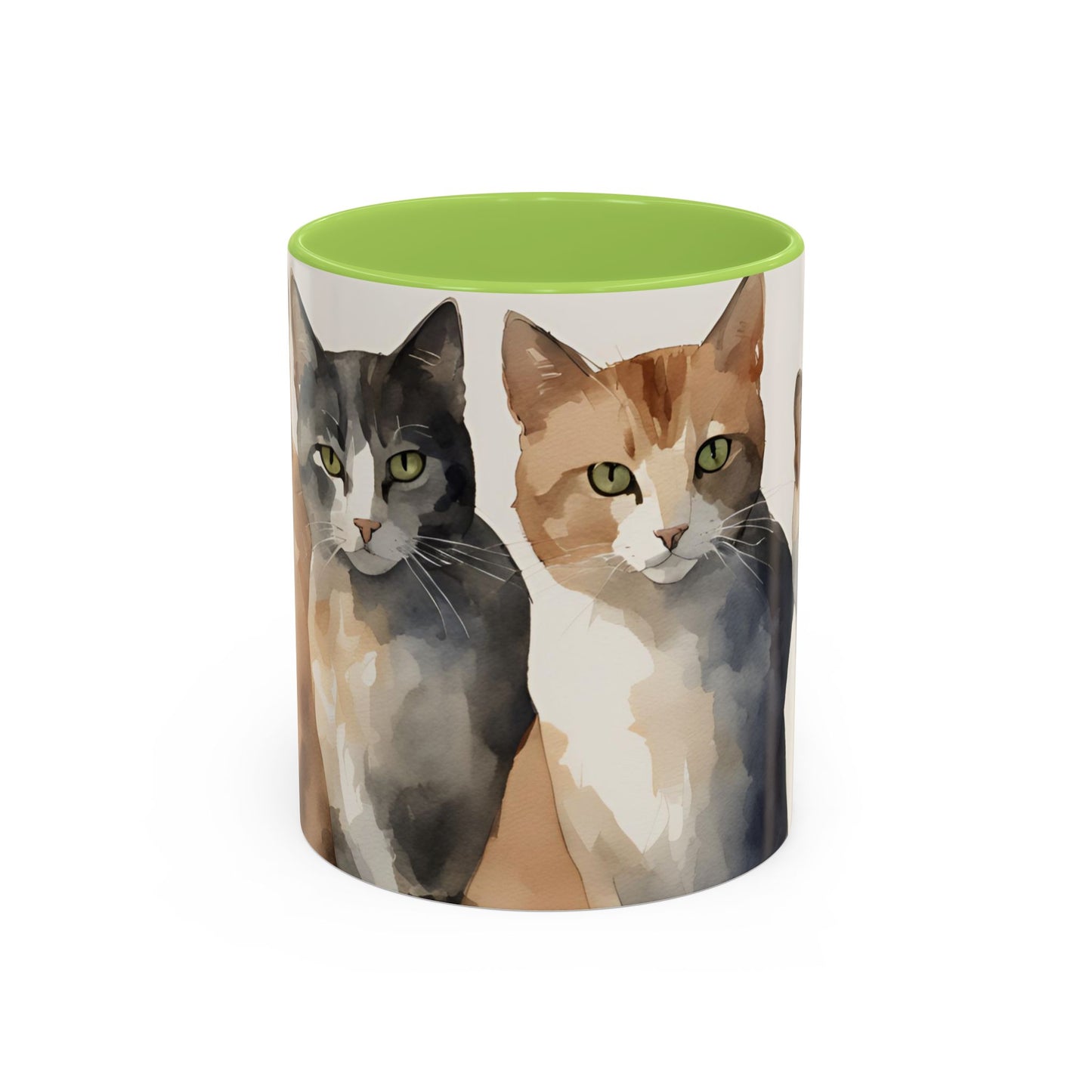Kitties in a Row 2 Accent Mug 11oz