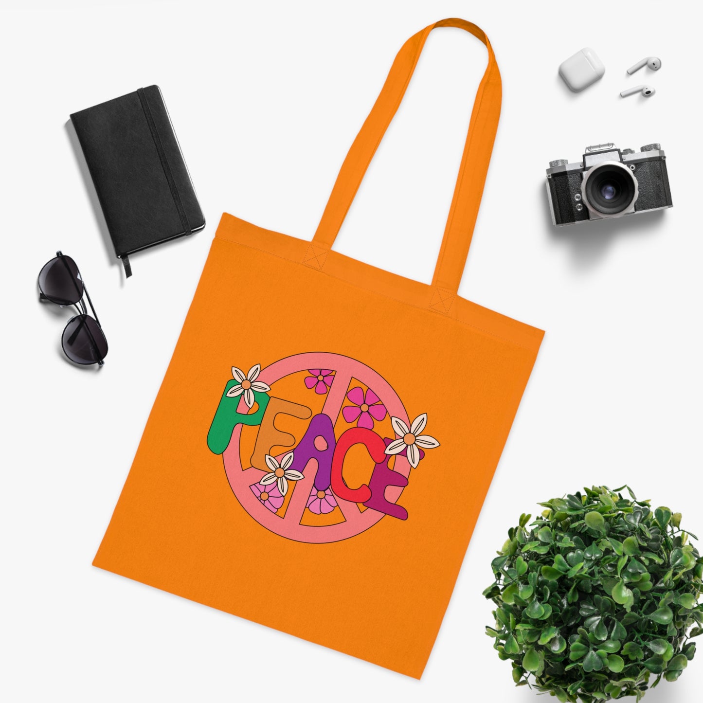 Flower power 02 Cotton Tote