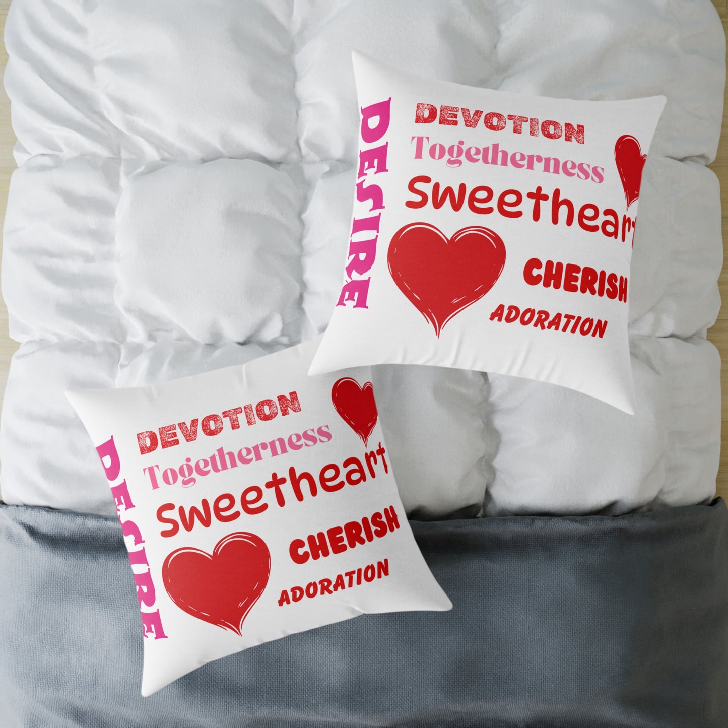 Sweetheart Words Poly Pillow