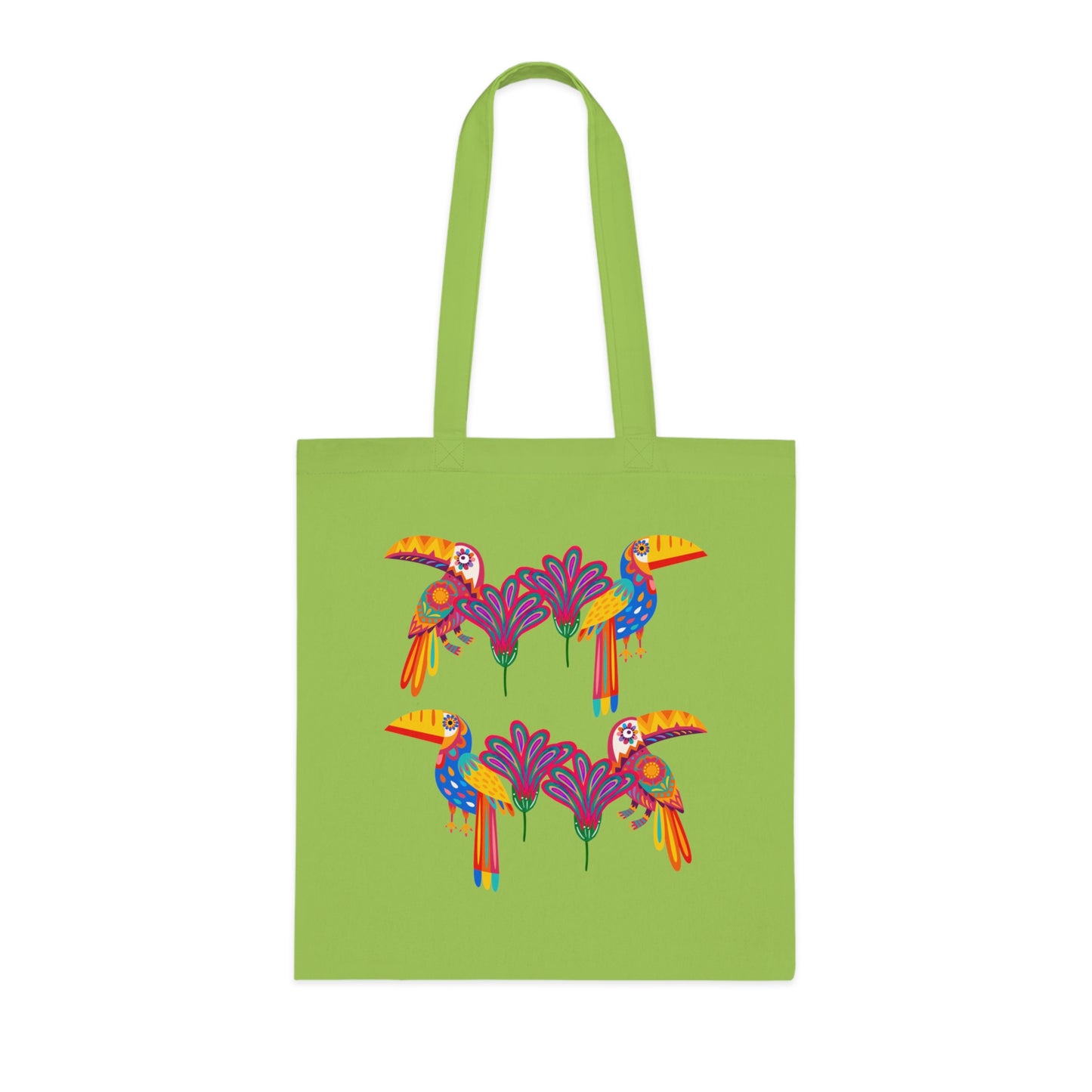 Funky birds 12 Cotton Tote