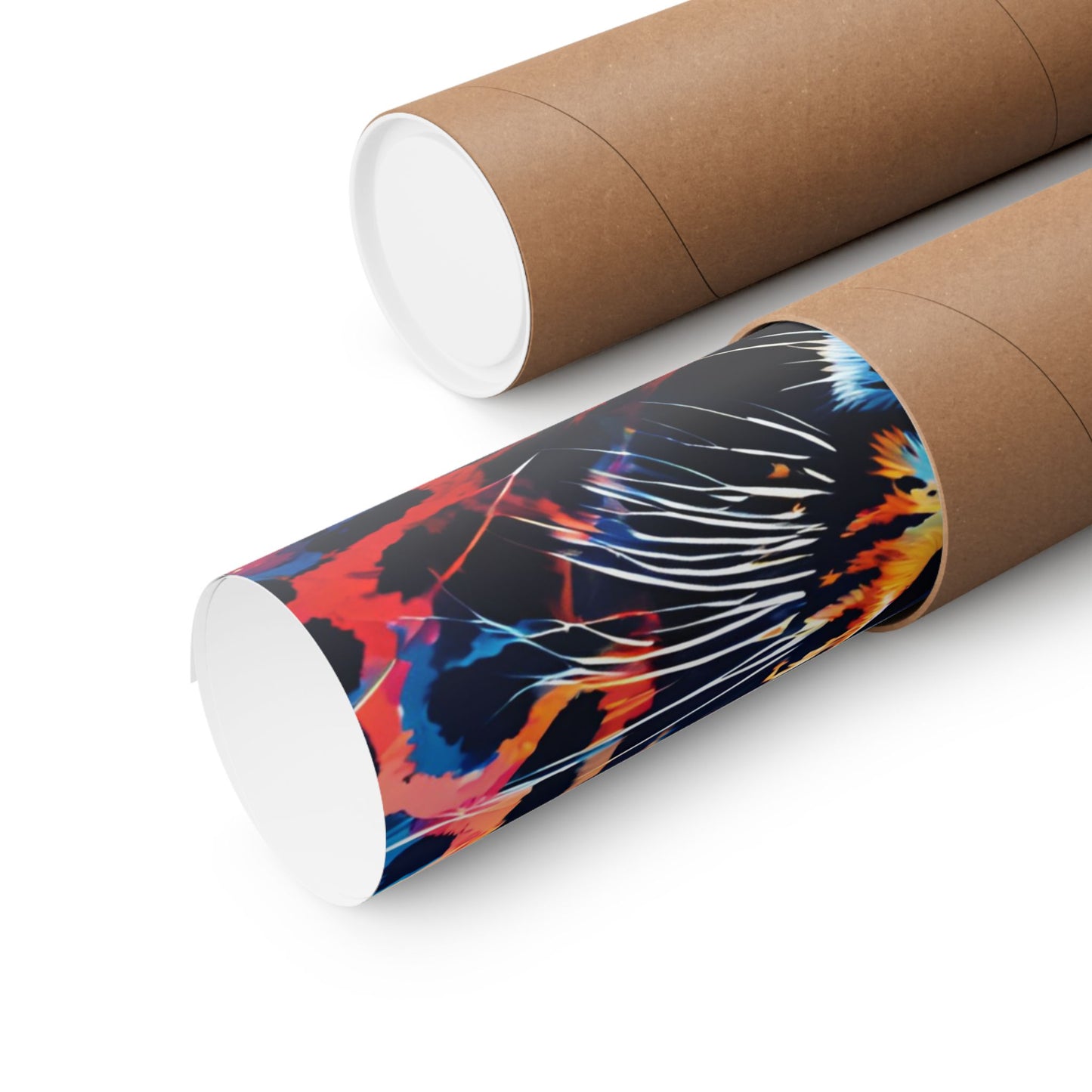 Multicolored Cheetah 1 Matte Vertical Poster