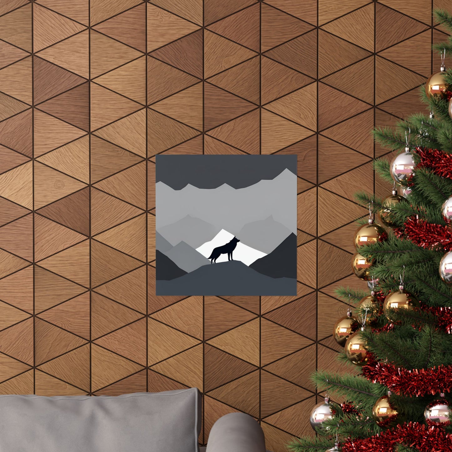 Lone Collection Wolf 8 Matte Square Posters