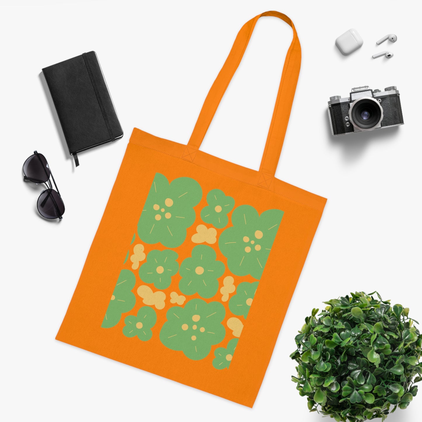 Abstract flowers 07 Cotton Tote