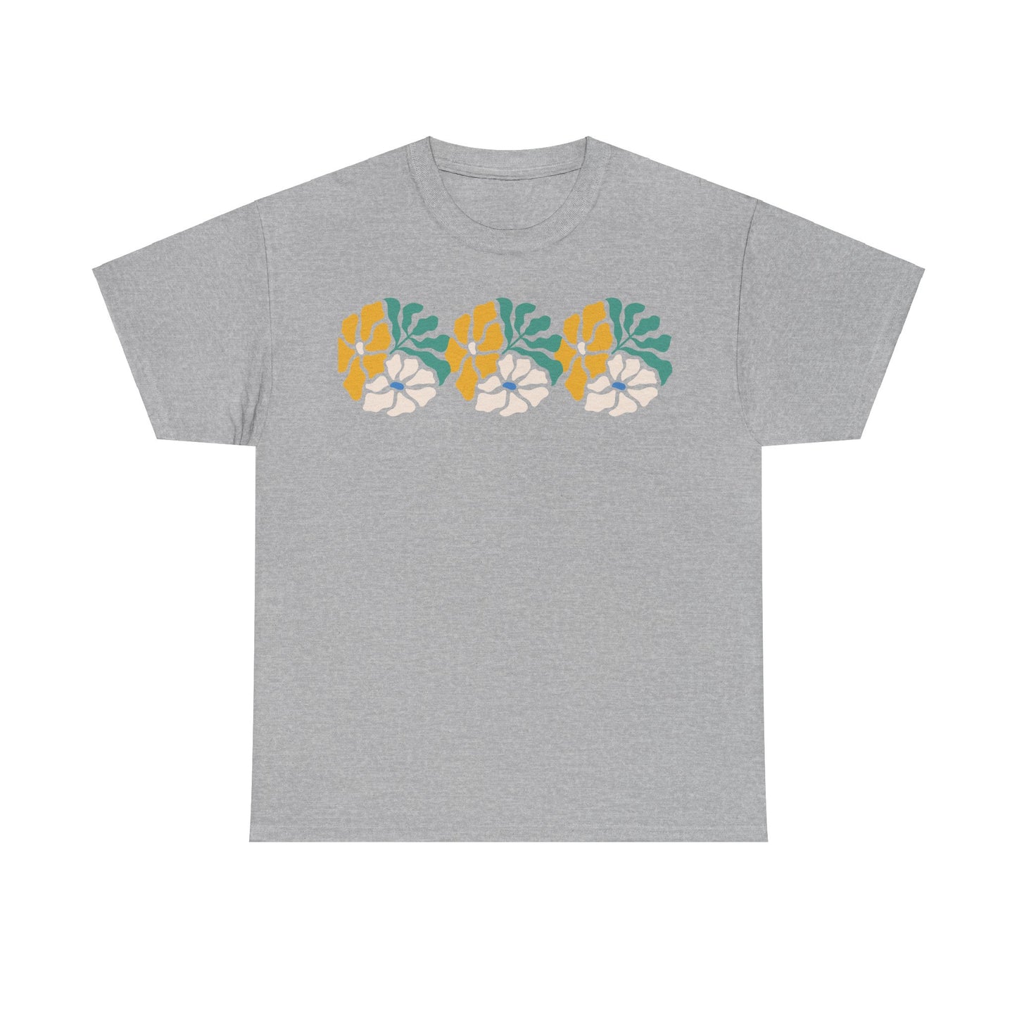 More Abstract Flowers 17 Unisex Heavy Cotton Tee