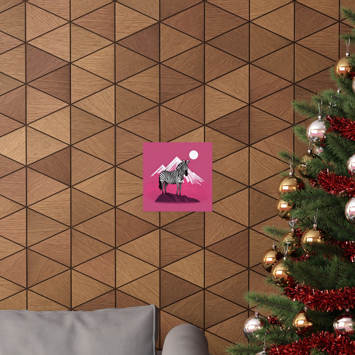 Lone Collection Zebra 19 Matte Square Posters