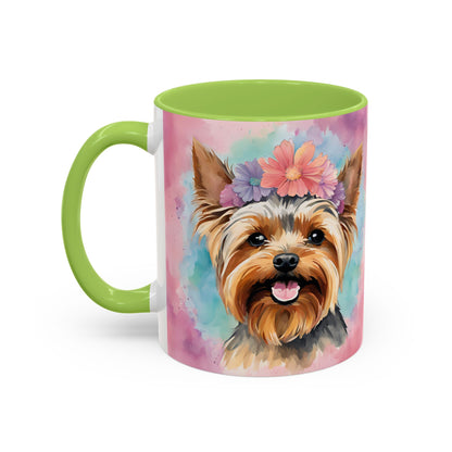 Yorkshire Terrier 02 Accent Coffee Mug - Dog Lover Gift