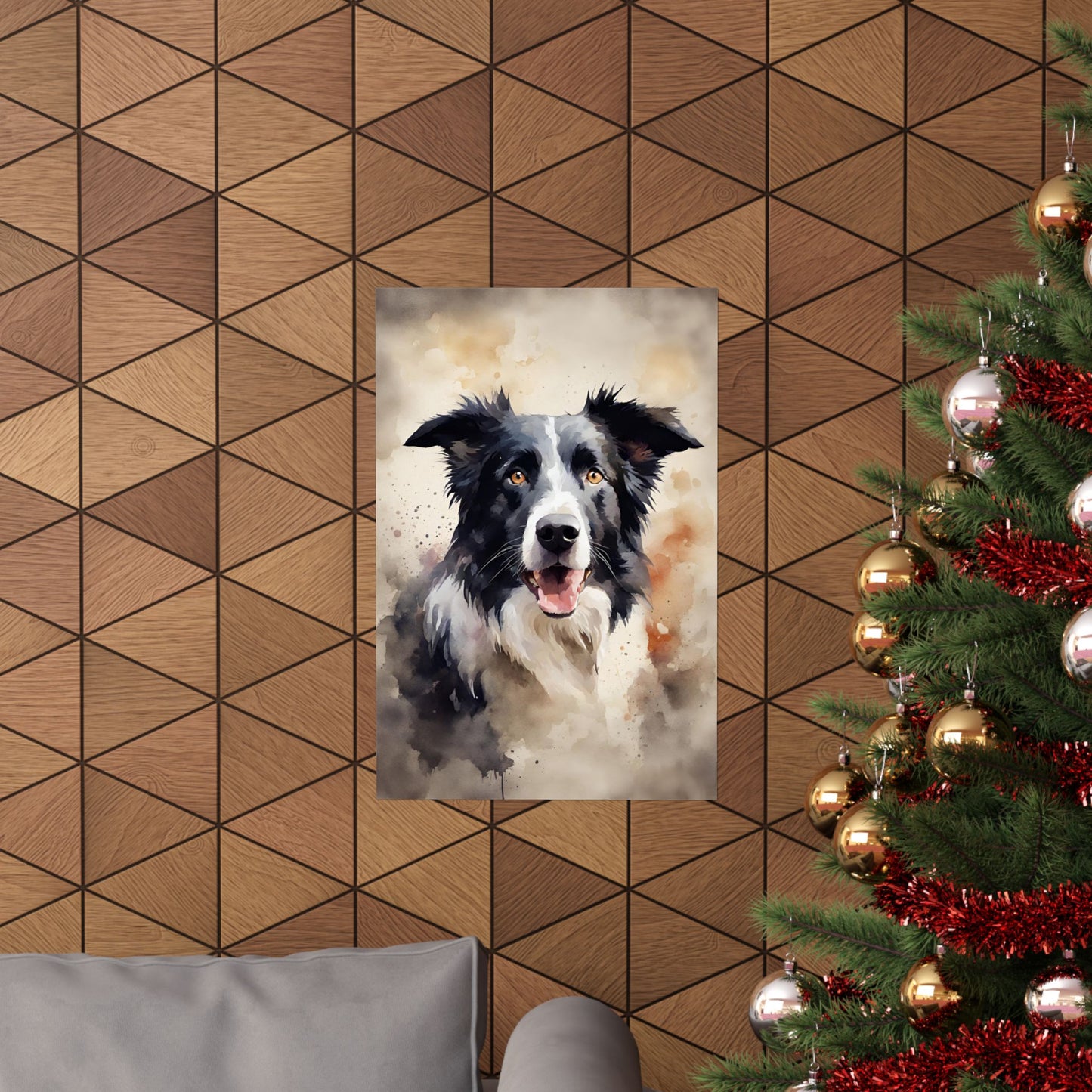 Dogs Sheep Dog 02 Matte Vertical Poster