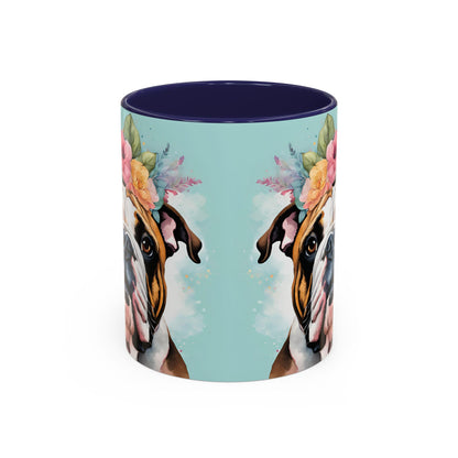 British Bulldog 02 Accent Coffee Mug - Dog Lover Gift