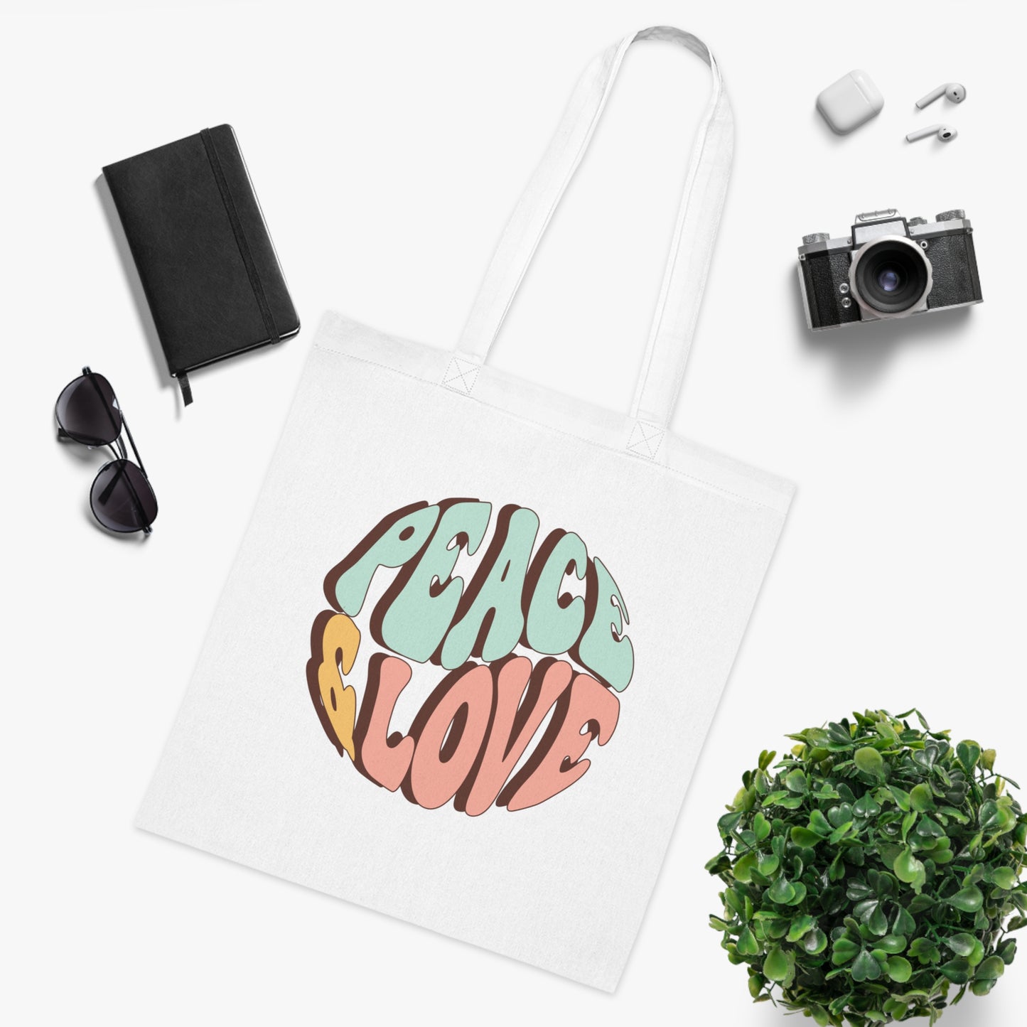 Flower power 04 Cotton Tote