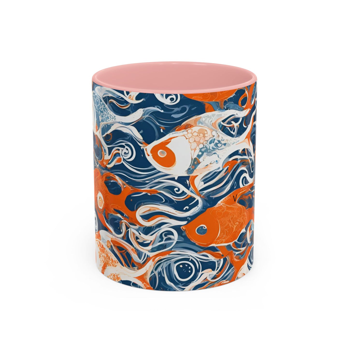 Orange Fish 09 Accent Coffee Mug (11oz)