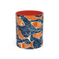 Orange Fish 02 Accent Coffee Mug (11oz)