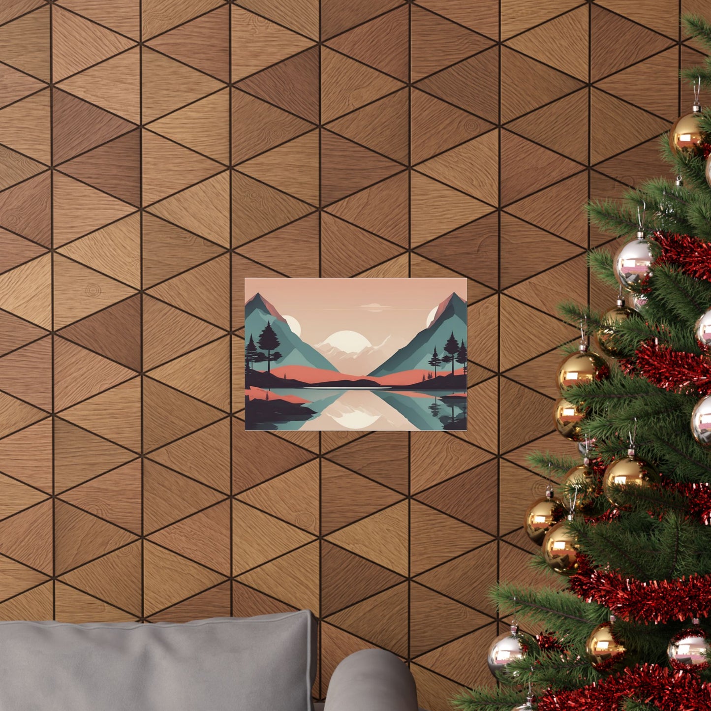 Retro mountains 3 Matte Horizontal Posters