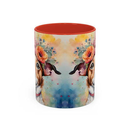 Jack Russell 04 Accent Coffee Mug - Dog Lover Gift