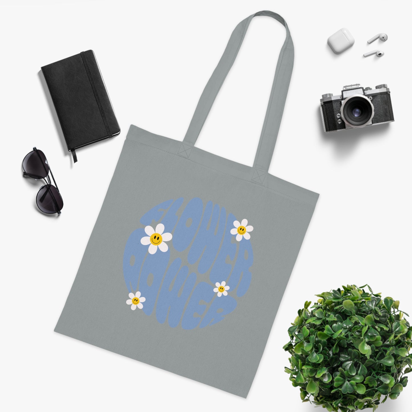 Flower power 01 Cotton Tote