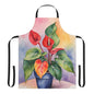 Multicolored Pot Plant 1 Adult Apron (AOP)
