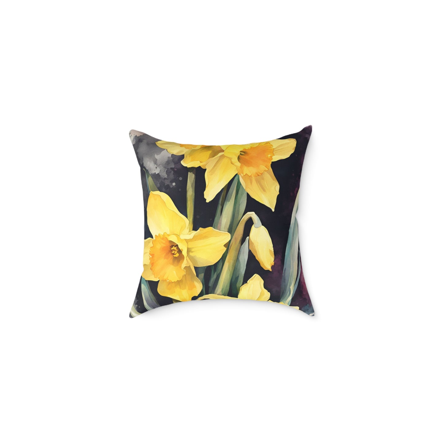 Daffodils 01 Poly Pillow - Natures Beauty Design
