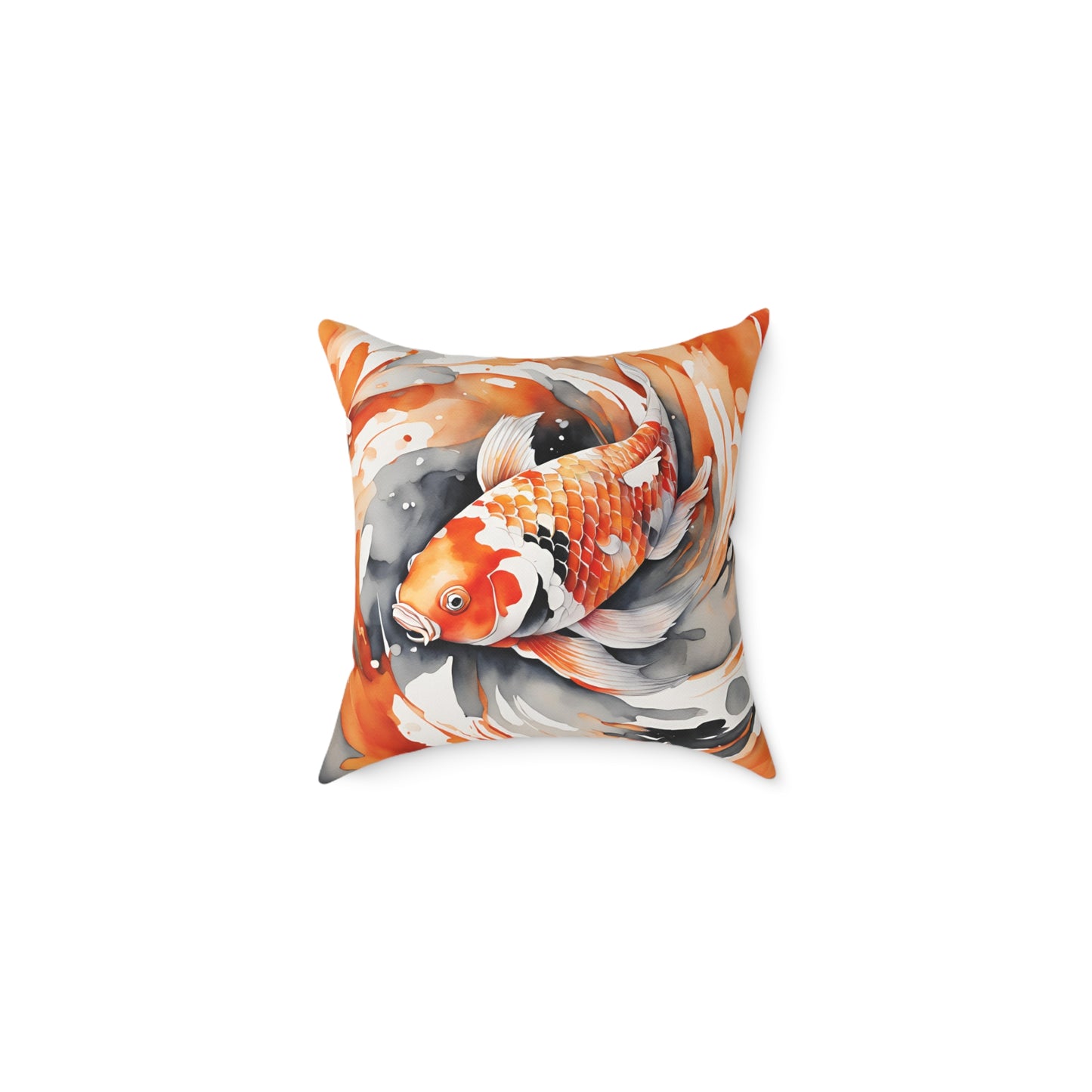 Koi Carp 02 Poly Pillow - Natures Beauty Design