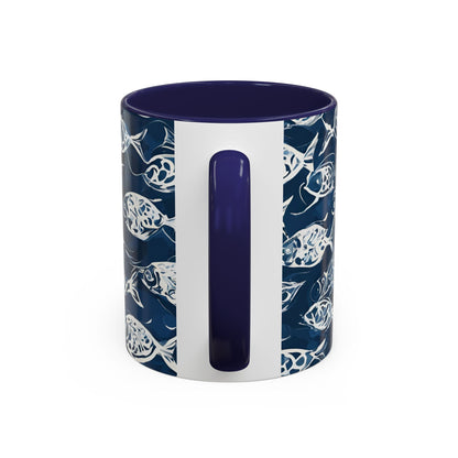 Fish 04 Accent Coffee Mug (11oz)