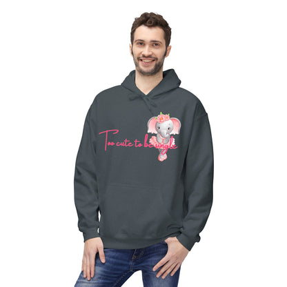 I’m Too Cute To Be Single Unisex Valentines Hoodie