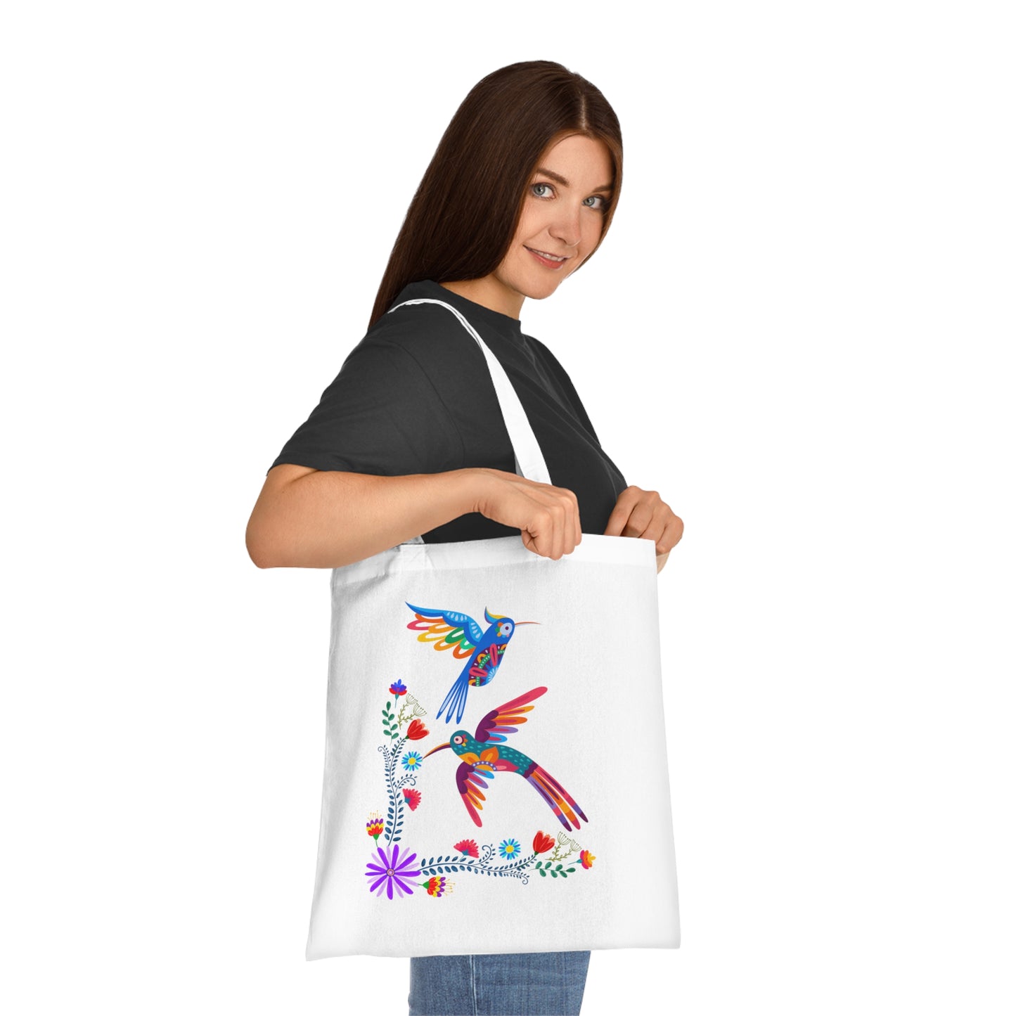 Funky birds 03 Cotton Tote
