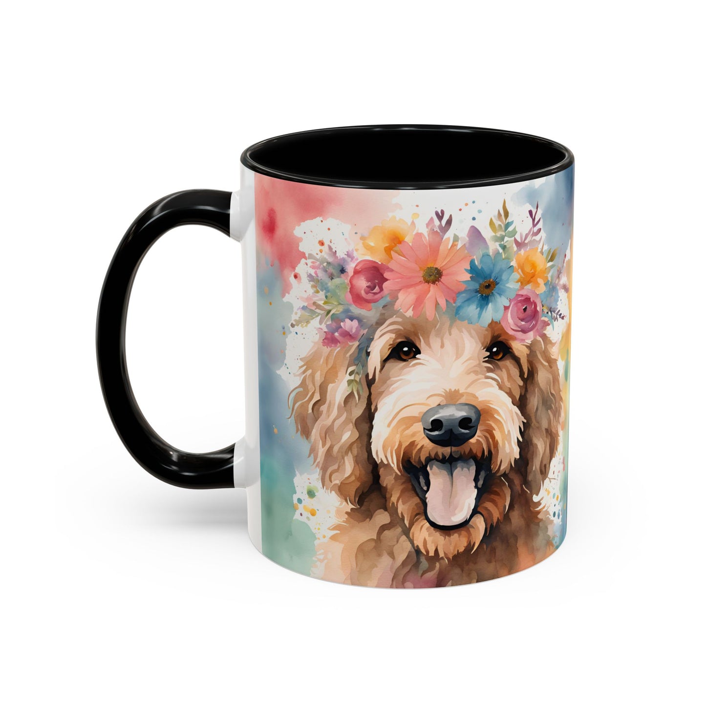 Labradoodle 03 Accent Coffee Mug - Dog Lover Gift