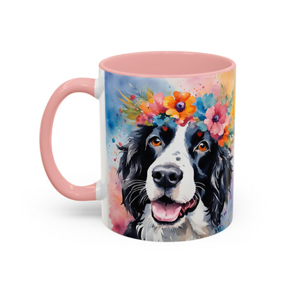 Springer Spaniel 02 Accent Coffee Mug - Dog Lover Gift