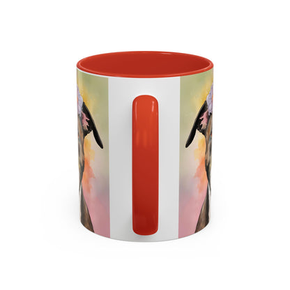 Staffordshire Bull Terrier 01 Accent Coffee Mug - Dog Lover Gift