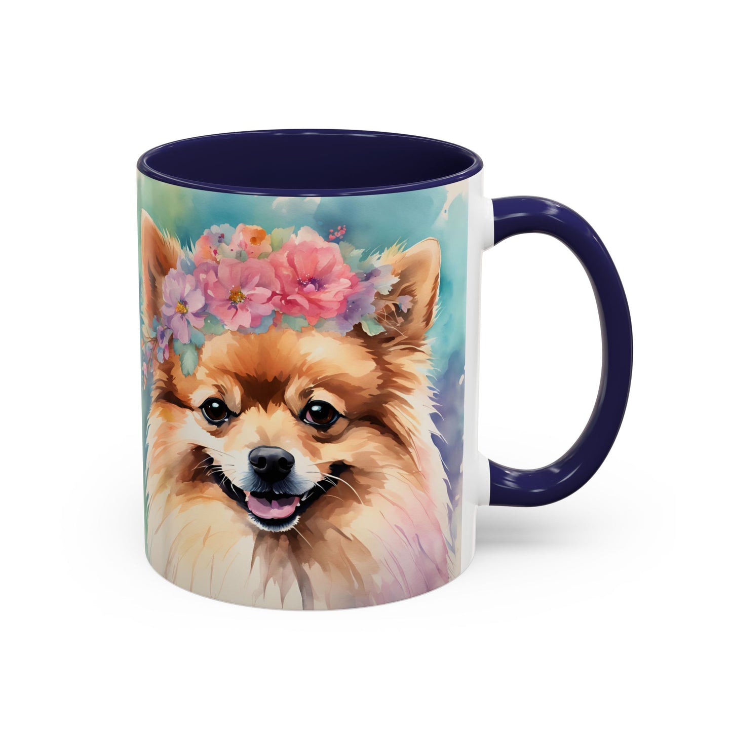 Pomeranian 03 Accent Coffee Mug - Dog Lover Gift
