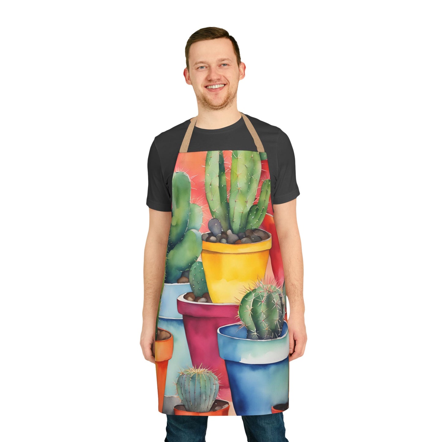 Multi Cacti 3 Adult Apron (AOP)