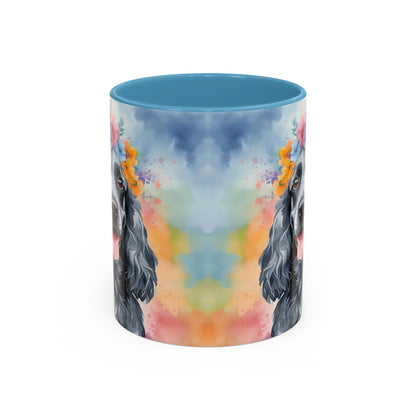 Blue Roan Cocker Spaniel 01 Accent Coffee Mug - Dog Lover Gift