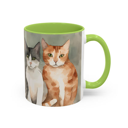 Kitties in a Row 1 Accent Mug 11oz