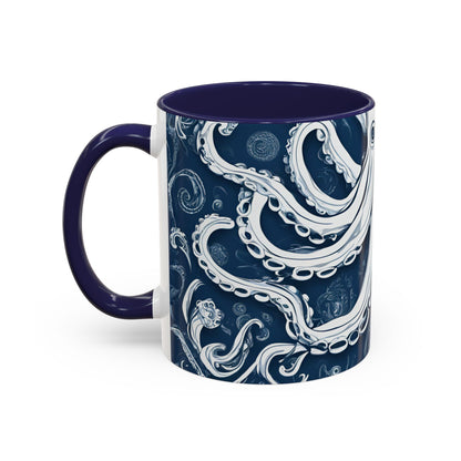 Octopus 8 Accent Coffee Mug (11oz)