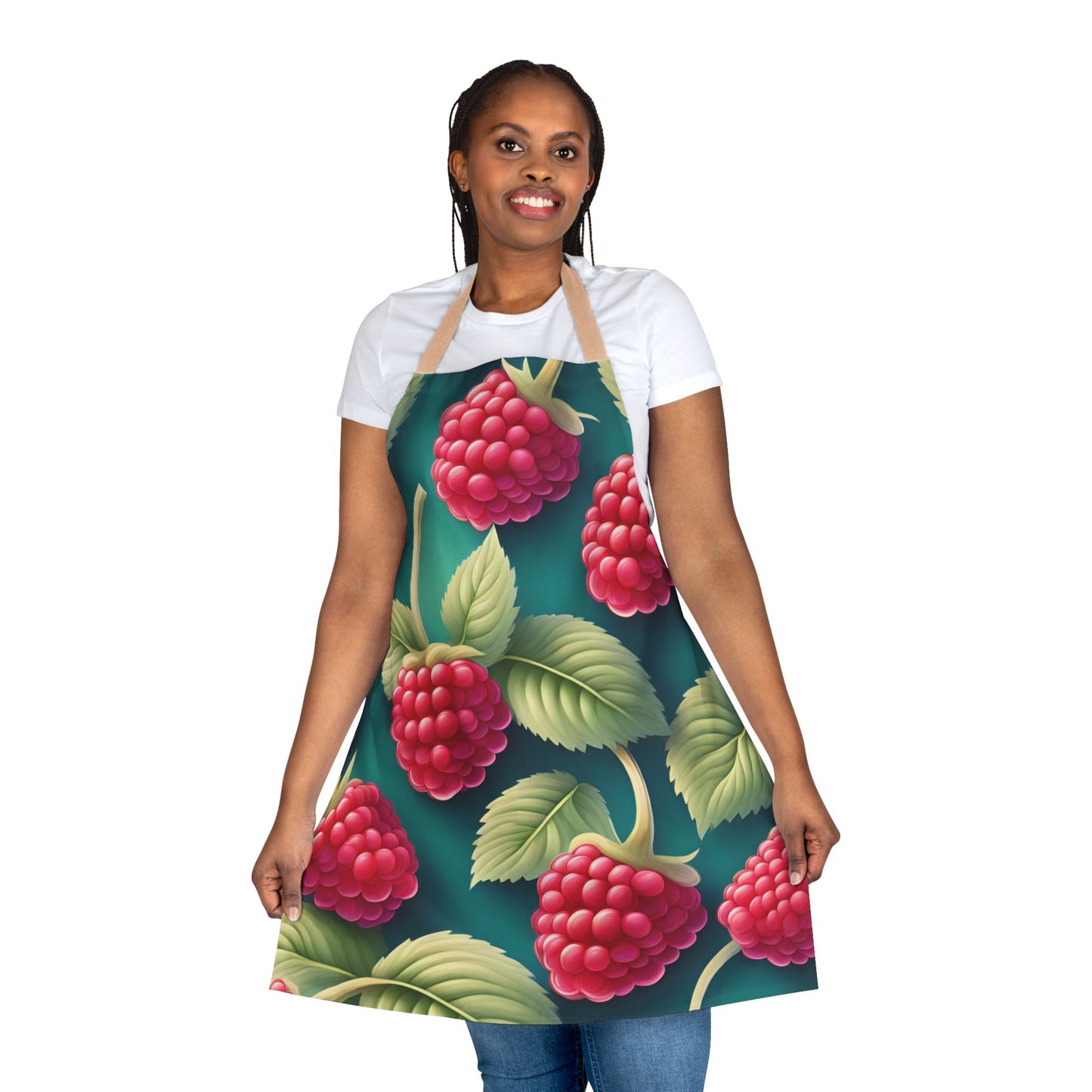 Raspberry 1 Apron, 5 Color Straps (AOP)