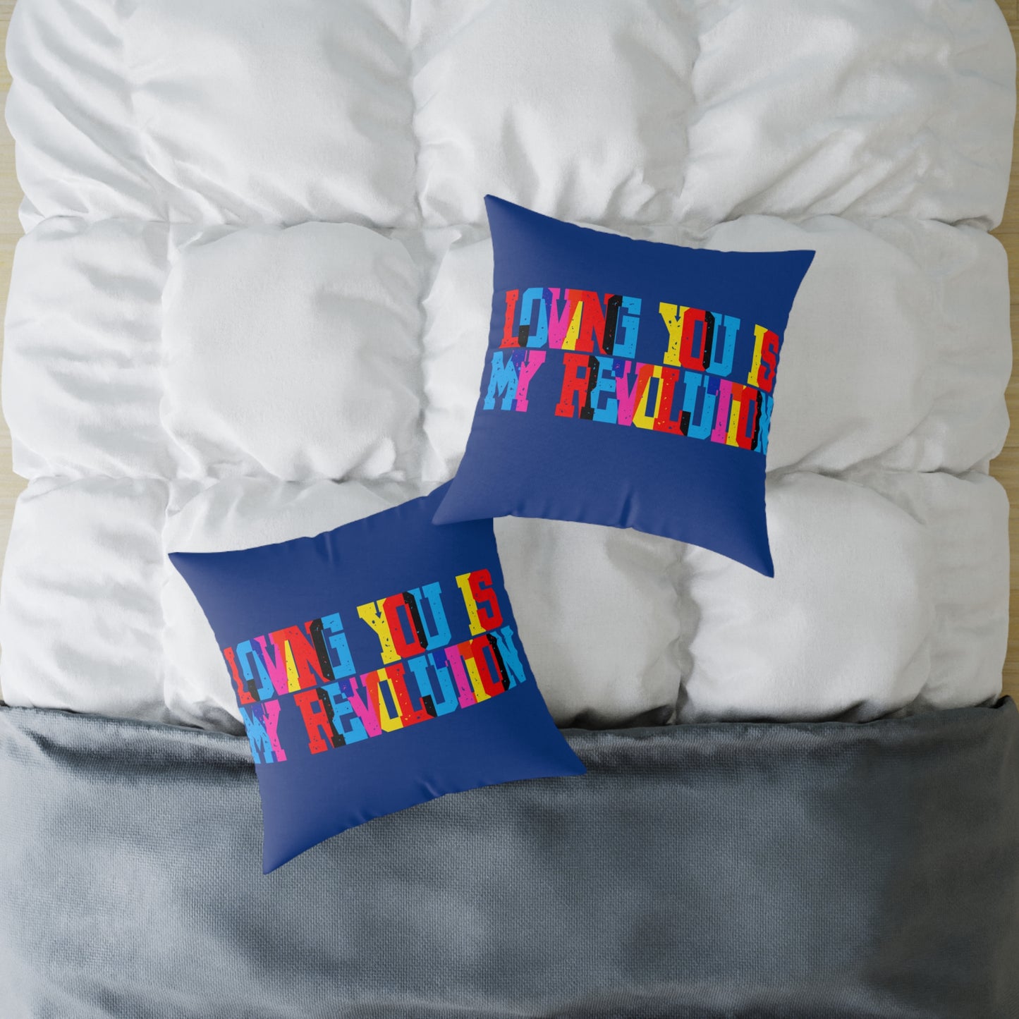 Loving You Is My Revolution Poly Pillow