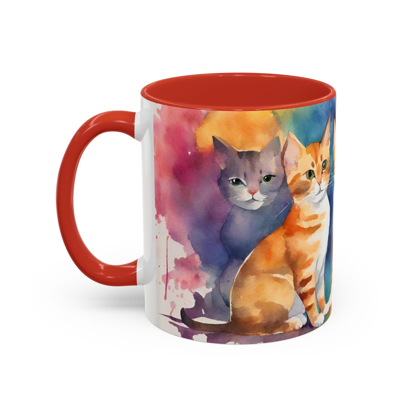 Kitties 3 Accent Coffee Mug, 11oz